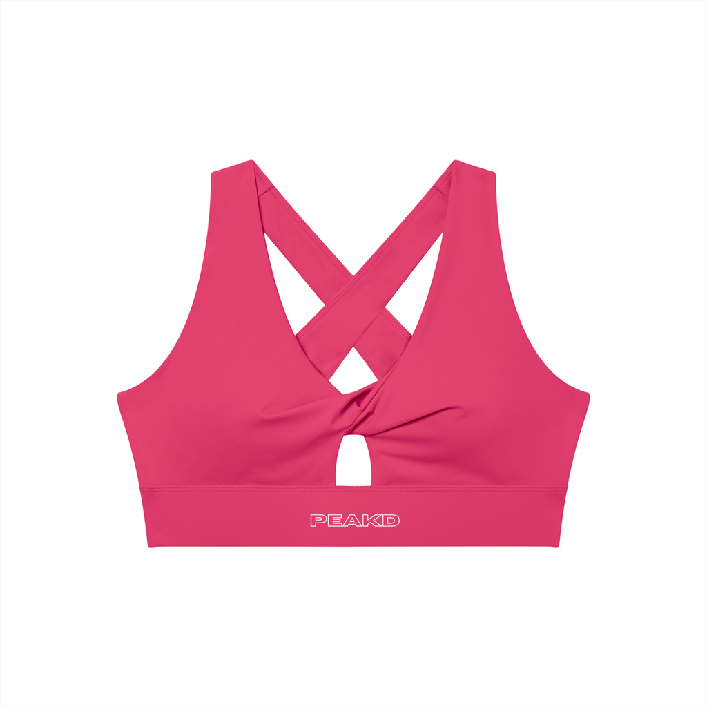 PEAKD Twist V-Neck Sports Bra