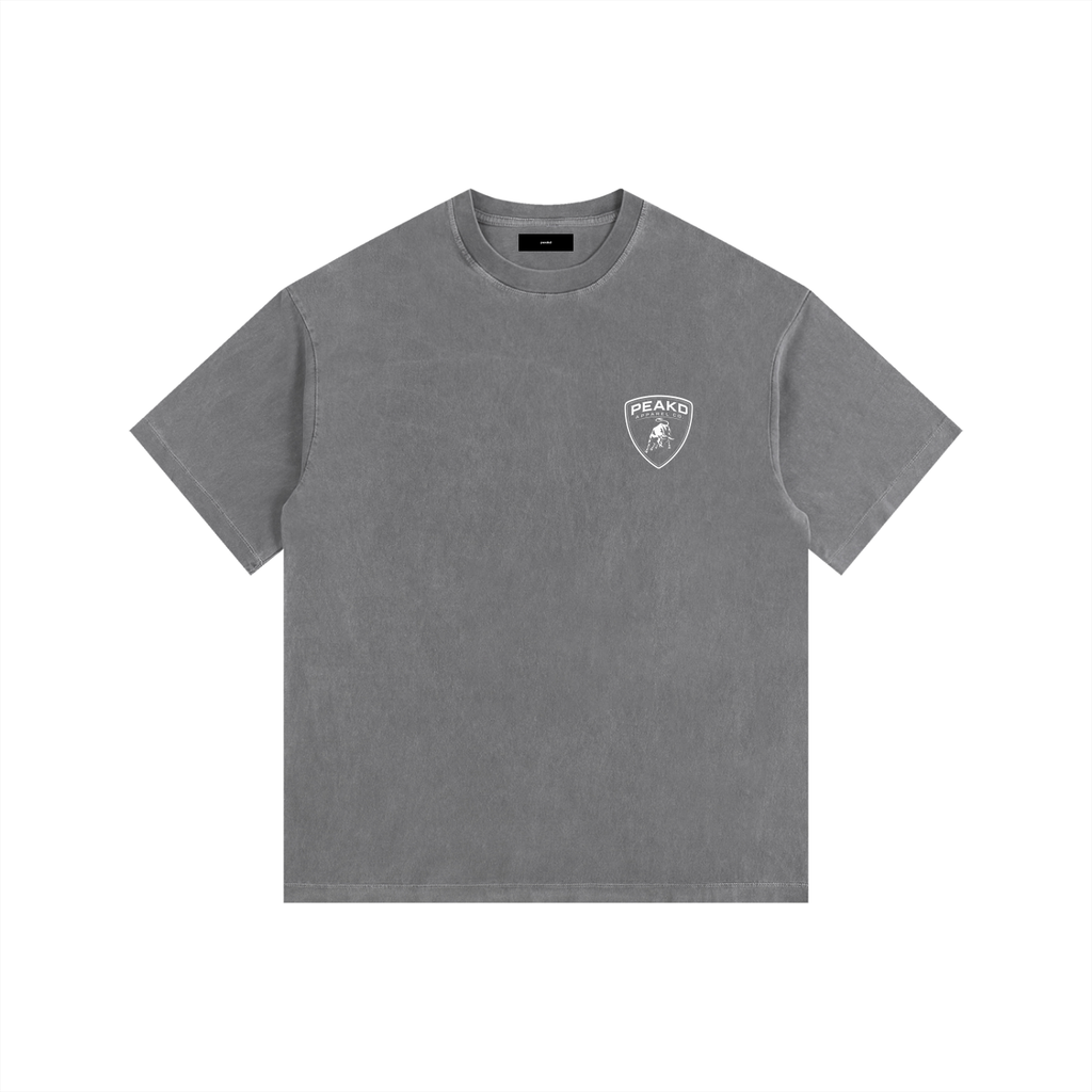 Lamborghini Vintage Washed Oversized Cotton T-Shirt
