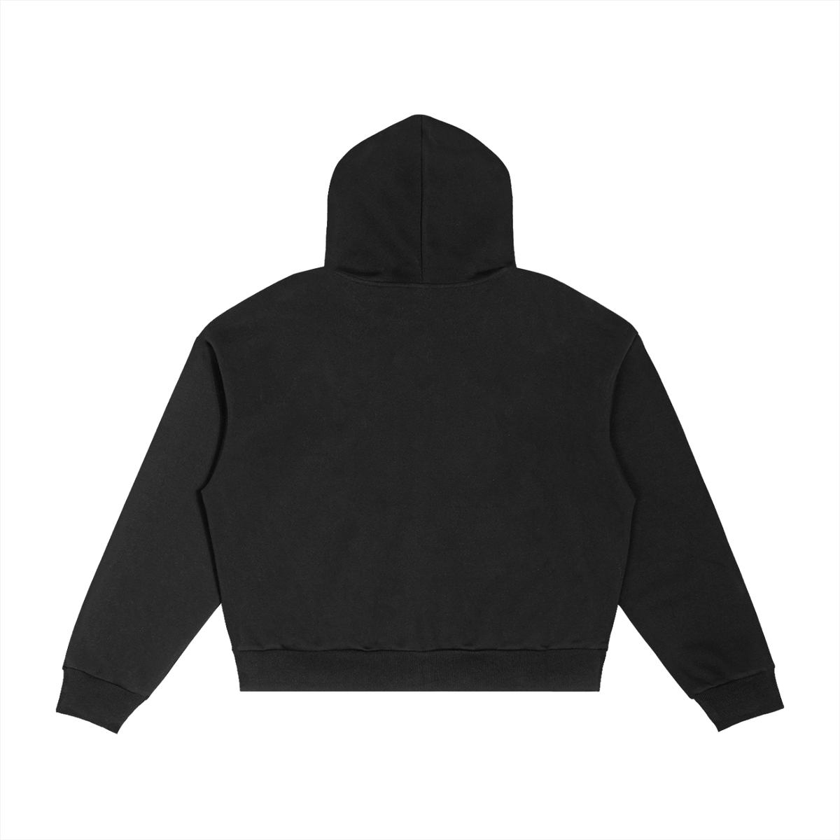 CORE Contrast Plaid Boxy Zip Hoodie