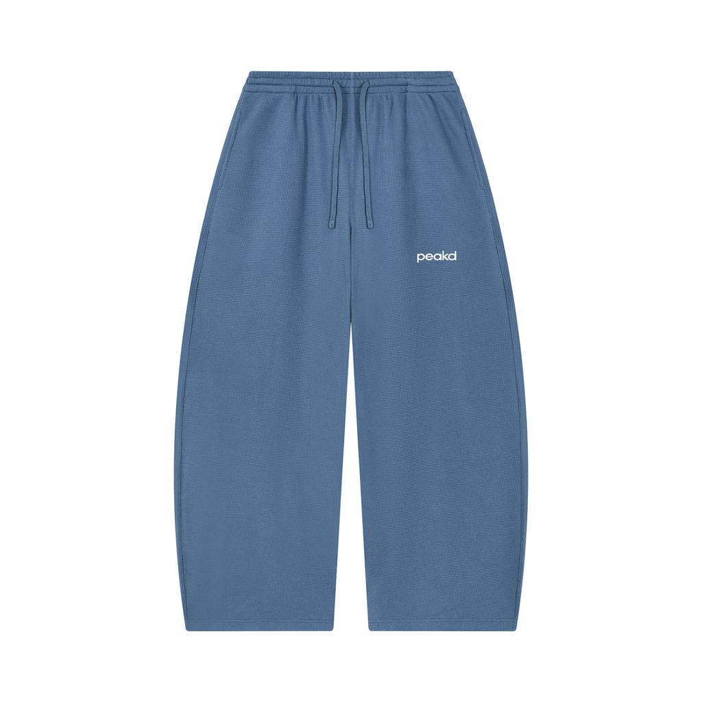 ORIGIN Unisex Waffle Barrel Leg Pants