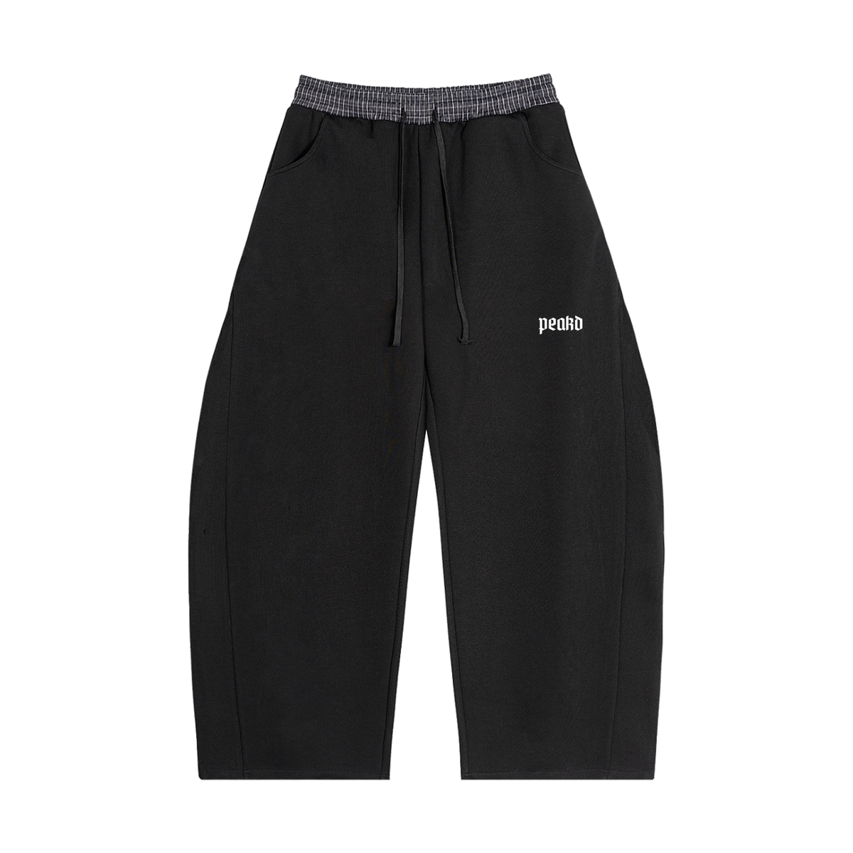 CORE Plaid Waistband Barrel Sweatpants