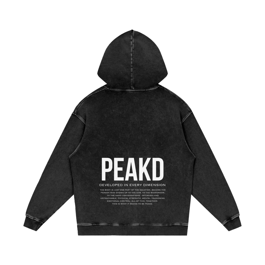 DIED Snow Washed Loose Cotton Hoodie