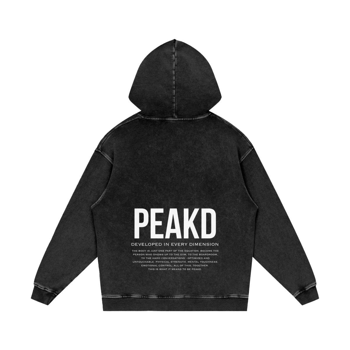 DIED Snow Washed Loose Cotton Hoodie
