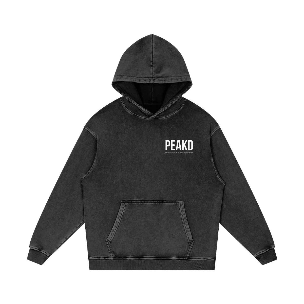 DIED Snow Washed Loose Cotton Hoodie