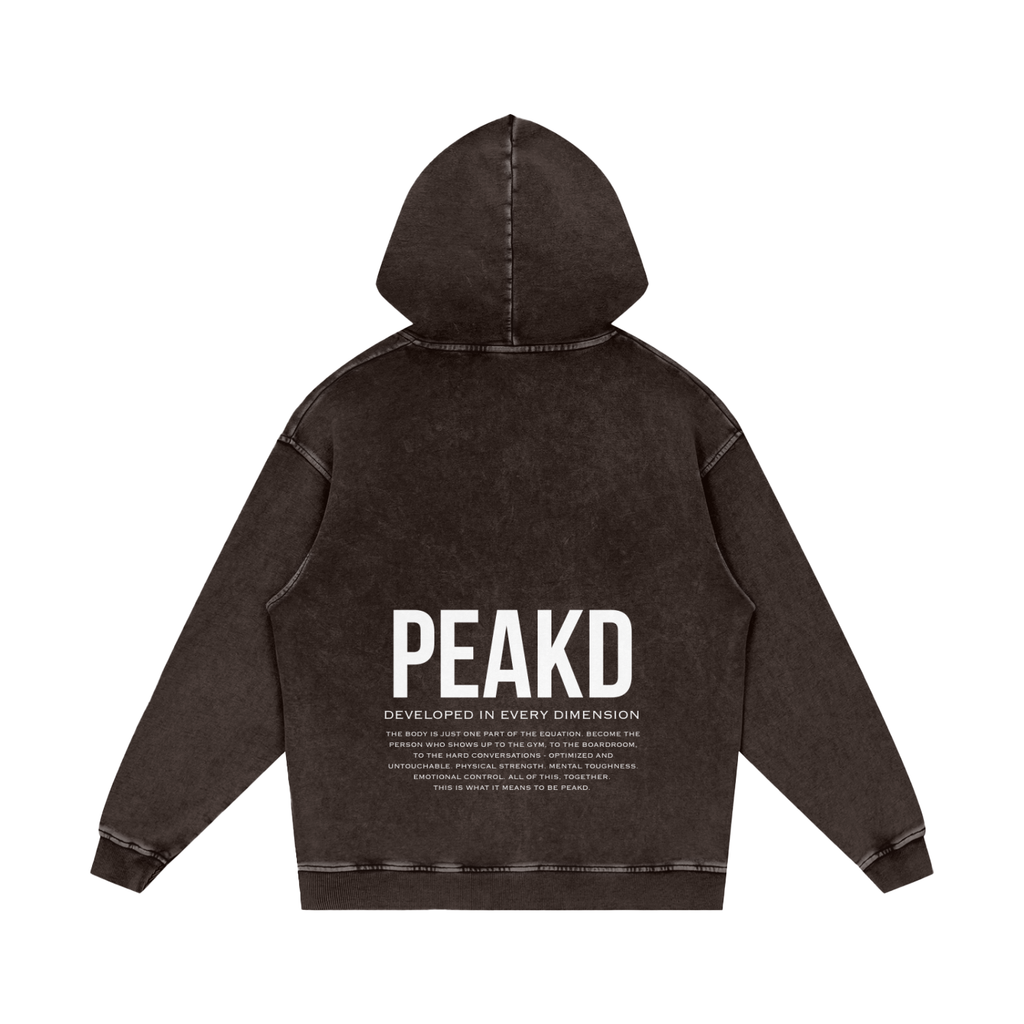 DIED Snow Washed Loose Cotton Hoodie