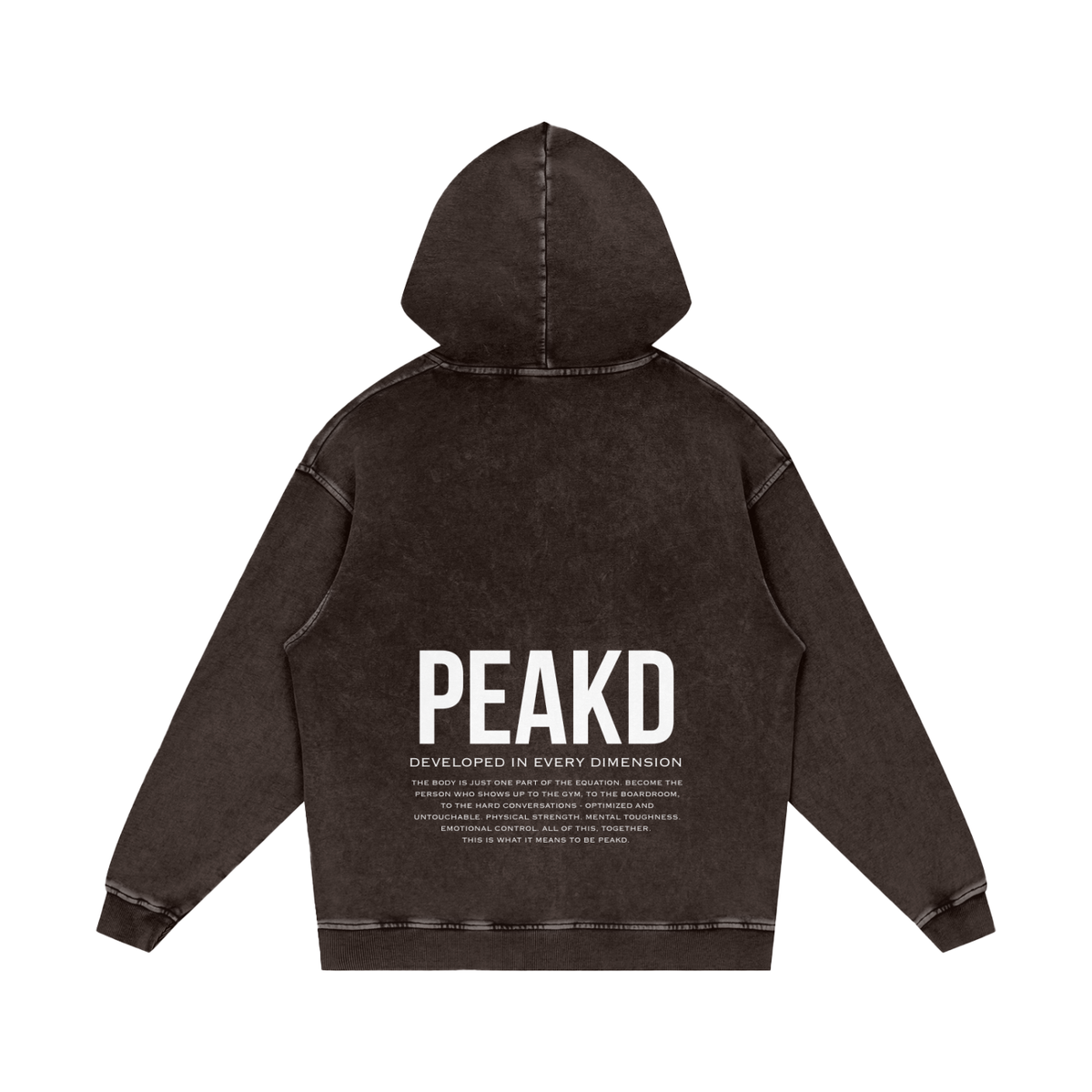 DIED Snow Washed Loose Cotton Hoodie