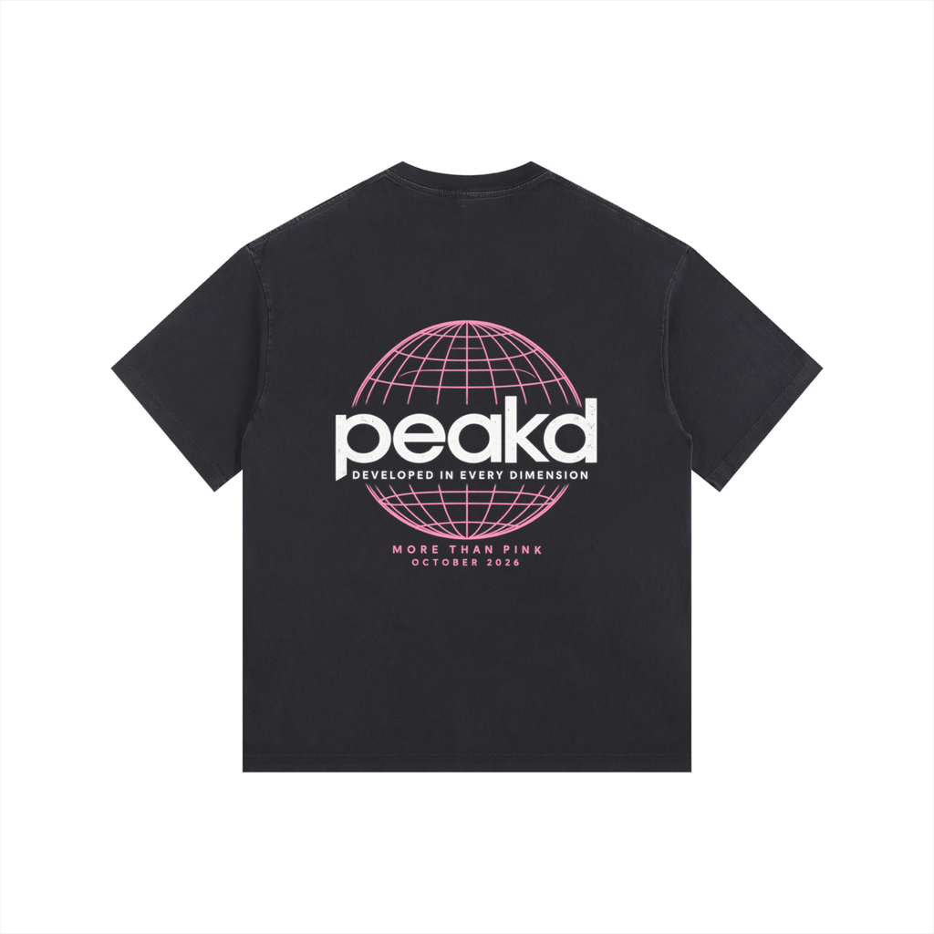 More Than Pink Vintage Washed Oversized Cotton T-Shirt