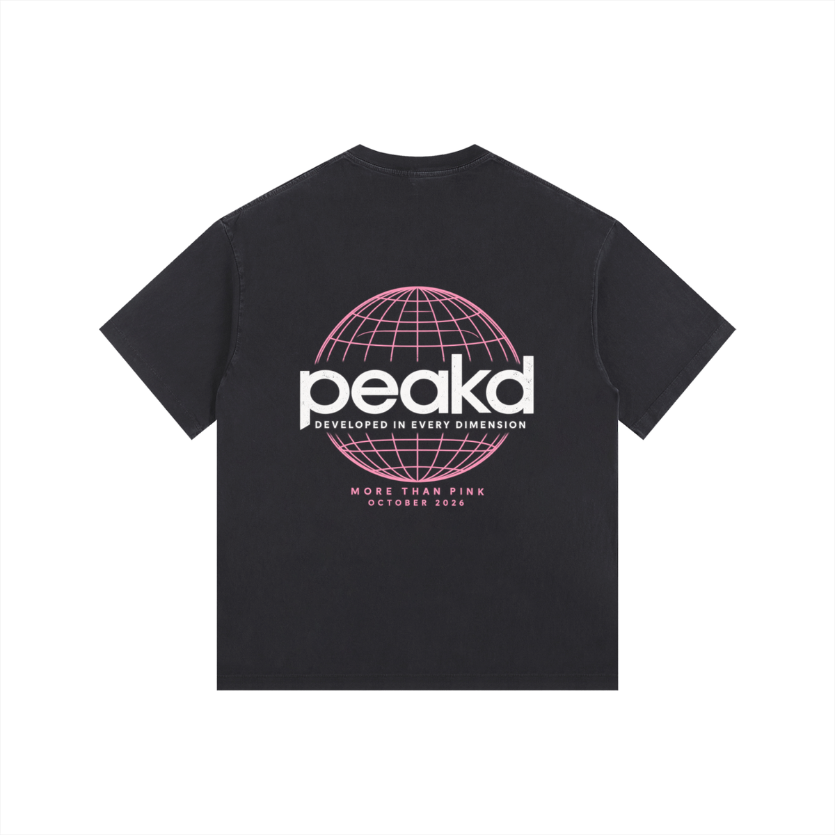 More Than Pink Vintage Washed Oversized Cotton T-Shirt