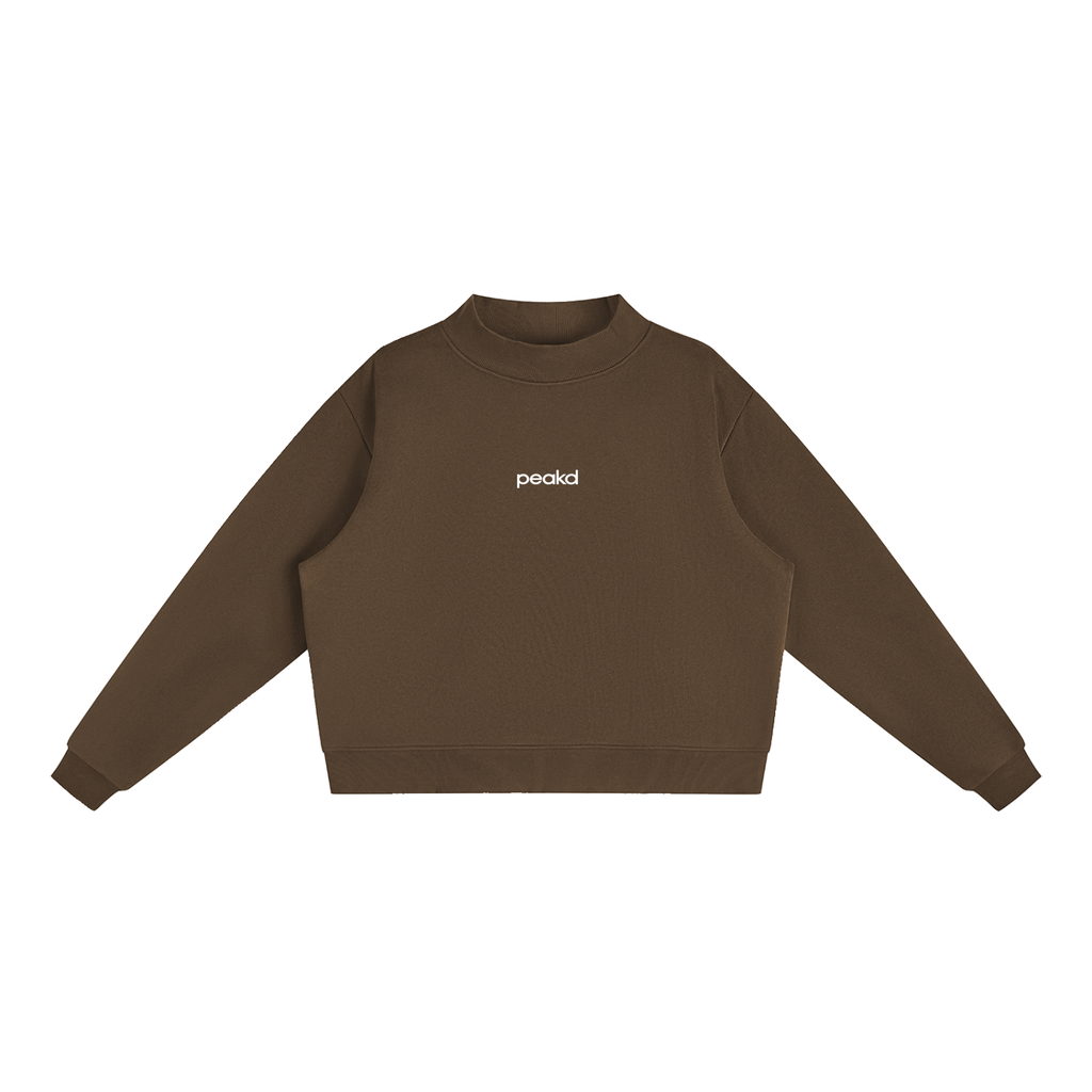 ORIGIN Essential Fleece Mock-Neck Crew Sweatshirt