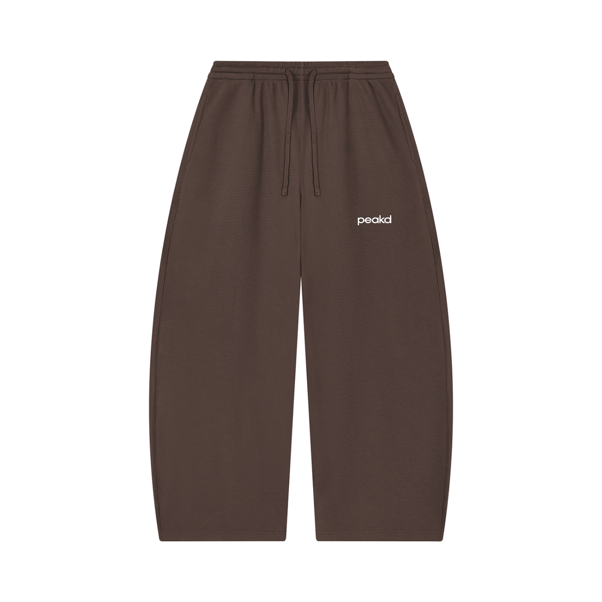 ORIGIN Unisex Waffle Barrel Leg Pants