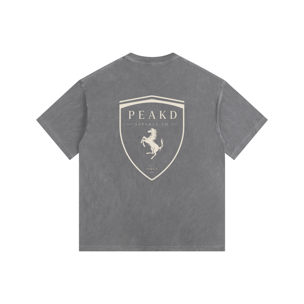 Ferrari Vintage Washed Oversized Cotton T-Shirt