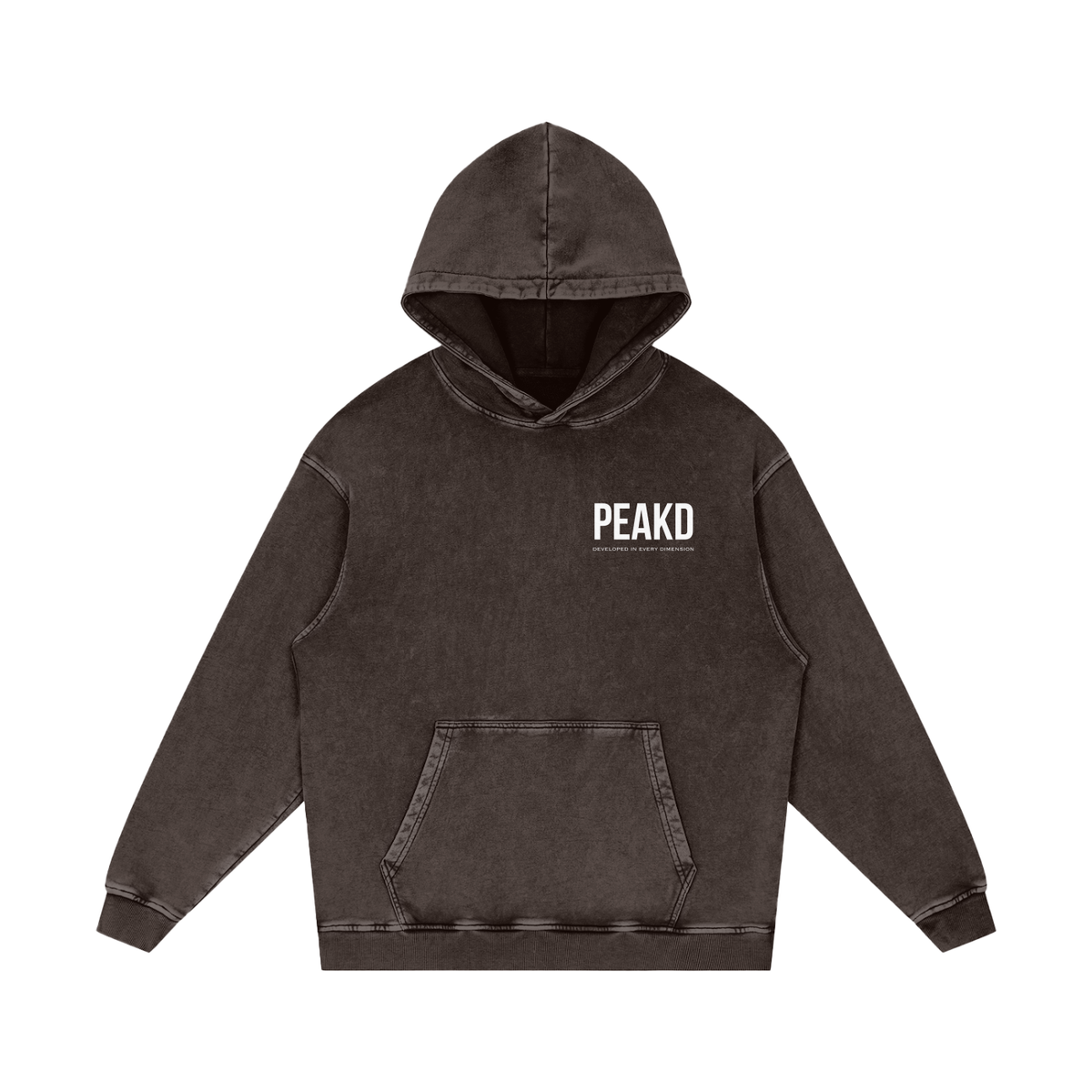 DIED Snow Washed Loose Cotton Hoodie