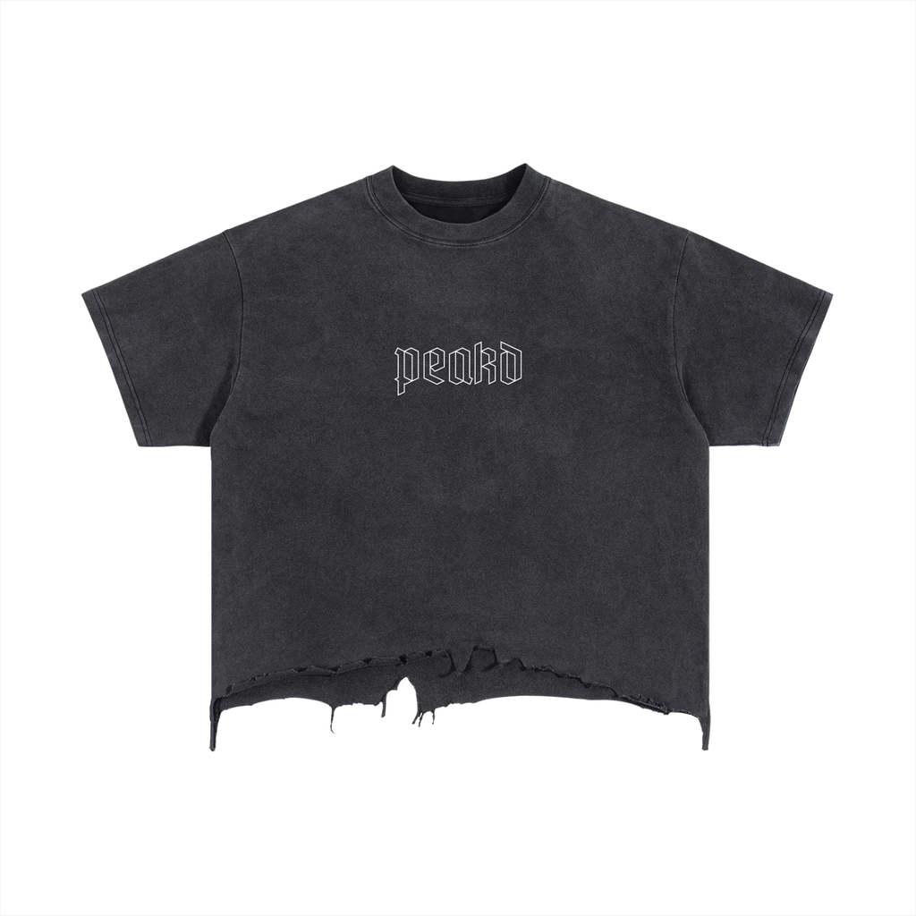 CORE Distressed Cropped Tee